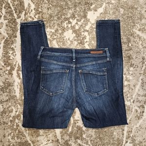 EXPRESS Stretch Legging Women Size 4R Mid Rise Blue Denim Casual Pants